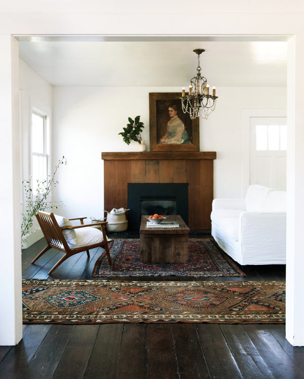 vintage rug, portrait painting, fine art, living area for art appraisal